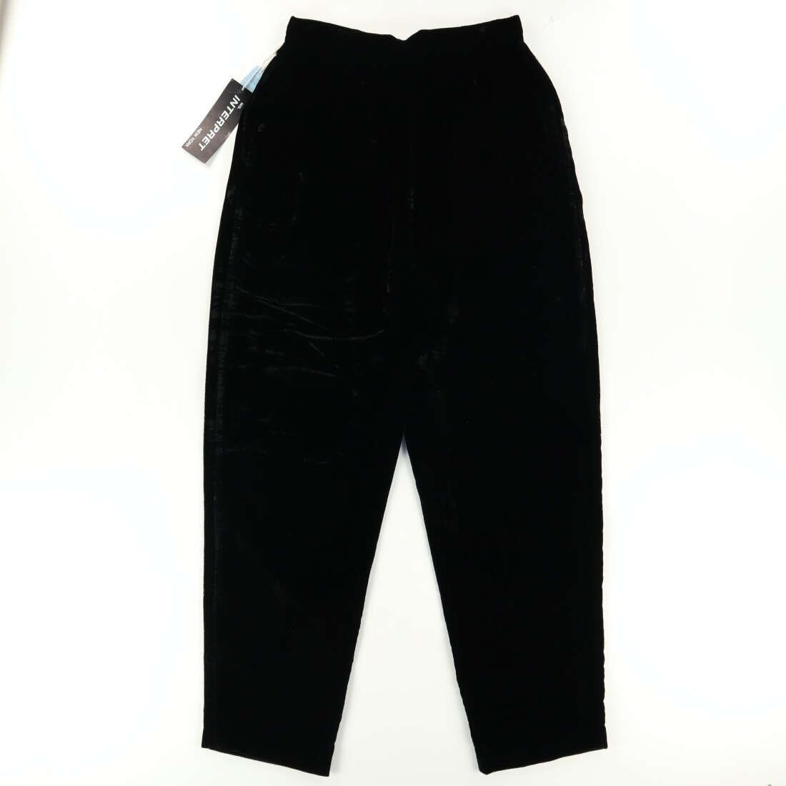 パンツ RAYON VELVET M-52 PANTS COAL BLACK/ L VTG Ms. Interpret Velvet Rayon Sweat Pants Black Women's 12