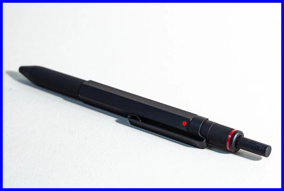 1990er rOtring TRIO PEN in matt Schwarz - 2 Farb Kugelschreiber + Bleistift - Bild 2 von 4