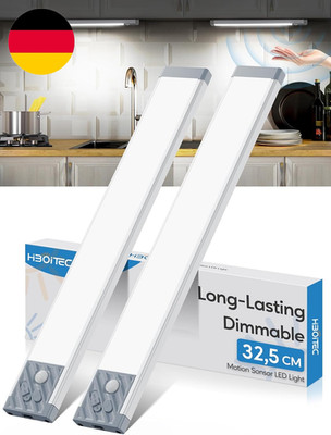 HIBOITEC Schrankbeleuchtung Mit Bewegungsmelder 32,5Cm 2500Mah, Dimmbar Schrankb