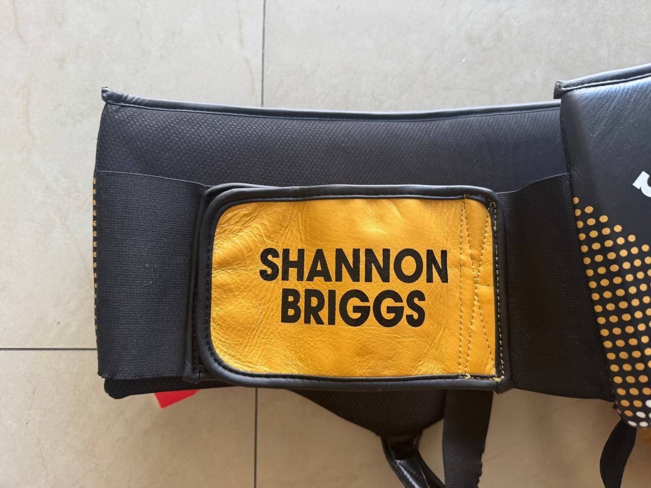 SPARBAR Gold Black Boxing Sparring Kit Shannon Briggs Personalized SB1