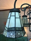 Hampton Bay Sonoma Tiffany Style Glass Lamp Shade Cream Green 2 1/4” Fitter