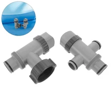 1 Set Pool Hose Plunger Valve - Pool Hose Valve For Pump And Maintenance