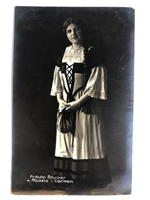 AK Foto - Charlotte KUHN-BRUNNER (1878 - 1958) Sopranistin - Micaela Oper CARMEN