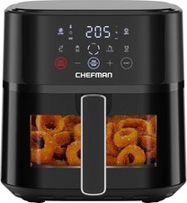 Chefman Air Fryer ? 5.7L Compact Airfryer for Quick, Easy Meals, Features Hi-Fry
