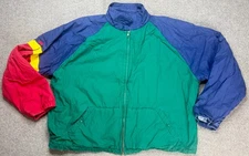 Polo by Ralph Lauren Vtg Men's Full Zip Color Block Harrington Jacket Size XL