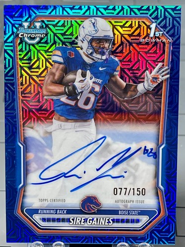 2026 Bowman Sire Gaines 1st Bowman Auto Blue Mojo /150 BCPA-SG