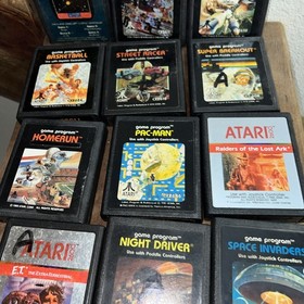 Lot Of 14 Atari 2600 Game Cartridges Only. Untested