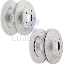 Front and Rear Brake Discs Rotors Kit For 2013 2014 2015 Acura ILX Drilled Slot