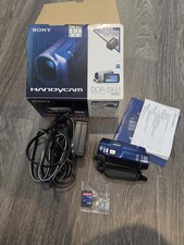 Sony DCR-SX41 Handycam Camcorder 8GB Blue Bundle - Tested Working