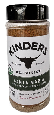 Kinder's Organic Santa Maria w/ Cracked Pepper & Herbs Seasoning,10oz EXP 1/2028