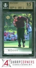 2001 UPPER DECK GOLF #1 TIGER WOODS RC HOF BGS 9.5