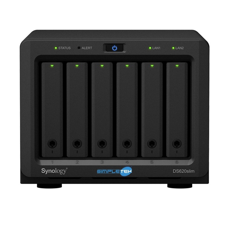Synology DS620slim 6-Bay 2.5" Mini NAS 2GB RAM LAN 2.5GbE HDD SSD