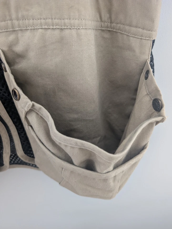 Fieldline Tan With Black Mesh Hunting Shooting Vest Mens Size M/L 38-44 Pockets - Image 3 of 4