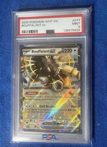 Bouffalant ex graded PSA 9 for sale on eBay