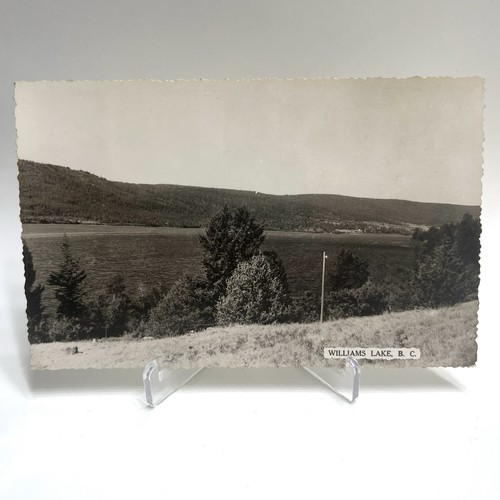 Vintage 1953 Williams Lake, British Columbia RPPC Canadian Post-Card Company Ltd - Foto 1 di 3