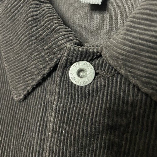 Sonneti Corduroy Jacket Size M/L Short Length Button Pockets Vintage Biker - Picture 4 of 12