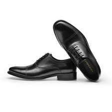 Men Real Leather Cowhide Groom Carved Brogues Wedding Lace Up Formal Dress Shoes