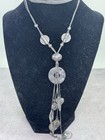 Lia Sophia Necklace Earrings Bracelet Silver Tone Signed Set — photo 9