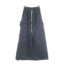 Rick Owens 23SS CARGO BELAS Bella Drawstring Wide Pants Black RU01C4339-TE Used