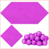 Bonbonpapier Aluminiumfolie 100 StüCk 9X9Cm Rosenrot FüR SüßIgkeiten Ostern