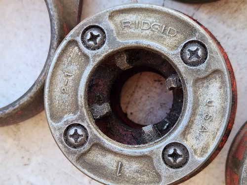 Ridgid 12-R Pipe Threader Die Head Set 12R With Cutter & Reamer & MORE - Picture 14 of 21