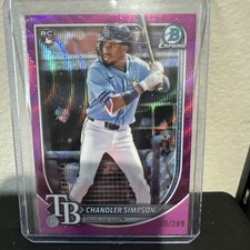 2025 Bowman Chrome - Chandler Simpson, Chandler Simpson #18 Fuchsia Refractor...
