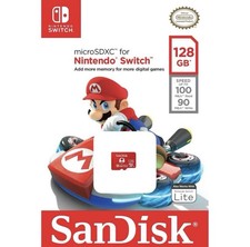 SanDisk 128GB microSDXC Memory card Micro SD Nintendo Switch 100MBs Read V30