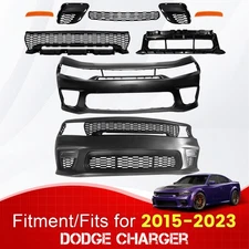 Front Bumper W/Side Mark No-Wide Body Style For Dodge Charger SRT (2015-2023)