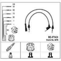 ZüNdleitungssatz FüR Fiat 131 1.3 1.4 1.6 2.0 74 Bis 84 NGK 131A6000 131A000
