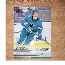 Upper Deck 2024-25 Series 2 Young Guns Macklin Celebrini #451 Sharks NHL Rookie