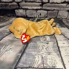 Vintage Retired Ty Beanie Baby "Fetch" the Retriever - 1998 with Tag Protector