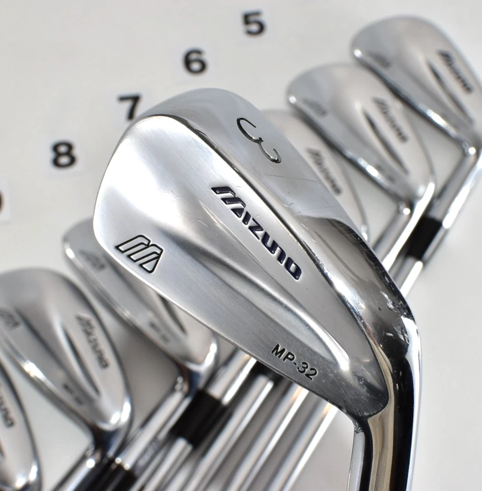 Mizuno MP-32 Forged 8p 3-4-5-6-7-8-9-Pw RH Stiff DG S200 Golf Iron Set Clubs Men - Image 3 of 4