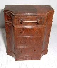 Pair of Vintage Park Sherman Furniture Coin Bank Plastic Dollhouse Dressers