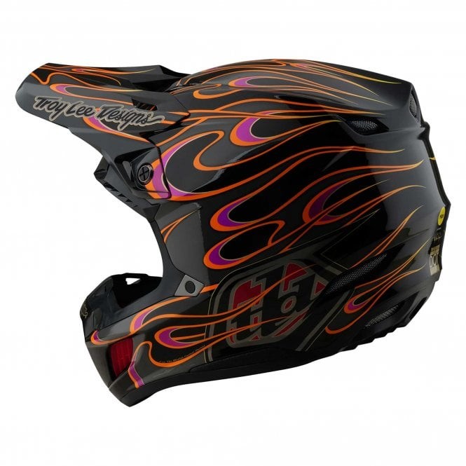 Troy Lee SE5 Helmet - SE5 MX Composite MIPS Integra - Torched Black, Red, Grey img