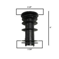 Chromcraft 1 7/8" x 2 1/8" Plastic Insert Bushing For Chair or Stool Set of 2