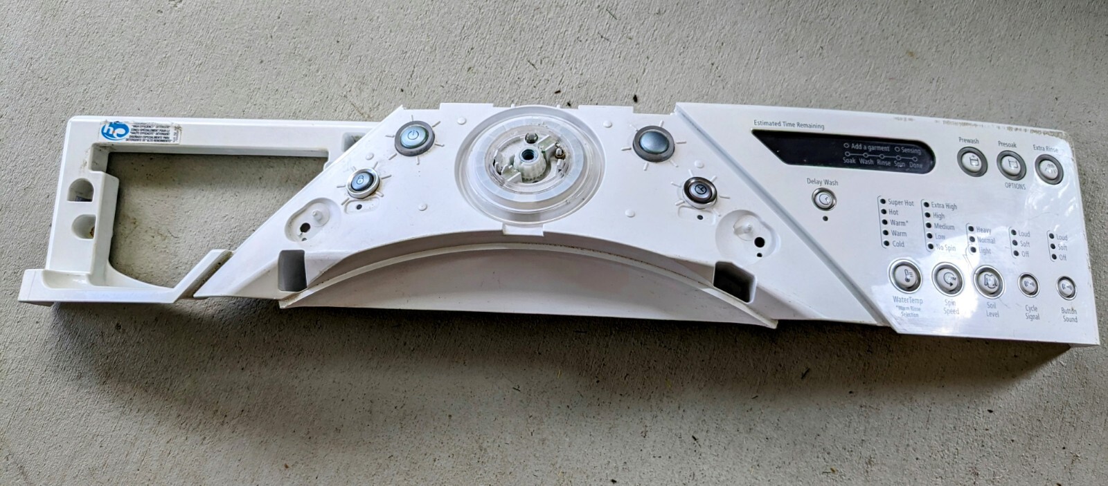 WHIRLPOOL WASHER CONTROL PANEL W/ BOARDS 46197023014 46197023017, 46197023018