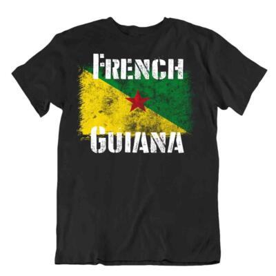 Französisch-Guinea Flagge T-Shirt Souvenir De Voyage Bluse Mode Flagge Tshirt