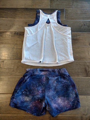 ATHLETA GIRL 2pc breaker shorts tank top matching activewear outfit set - L 12 - Picture 11 of 11