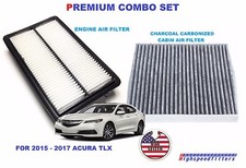 COMBO SET AIR FILTER + CHARCOAL CABIN AIR FILTER For 2015 - 2020 ACURA TLX 3.5L 