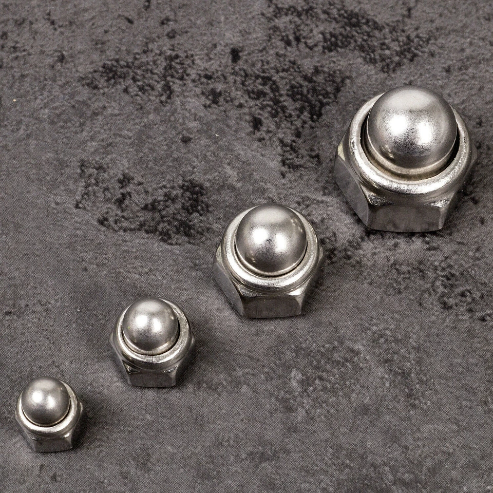 Hutmutter Edelstahl selbstsichernd M4-M16 DIN986 V2A Stopmutter Sicherungsmutter - Bild 3 von 4