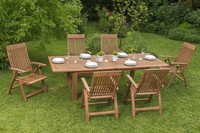 Merxx GartenmöBel-Set Comodoro 7-Teilig, Ausziehtisch 180 (220/260) X 100 Cm
