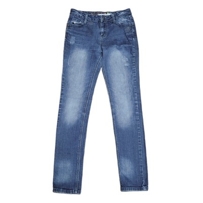Jeans Fille So Jeans Taille 16 - Design Poche Brodée 'Peace', Couleur Rose Et Bleu
