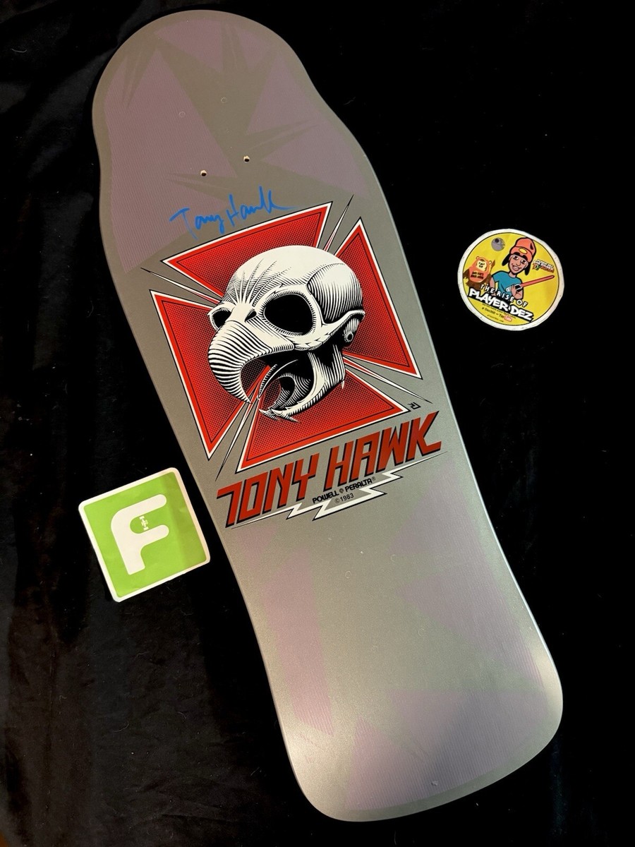 RARE SIGNED Tony Hawk Bones Brigade Series 12 Powell Skateboard