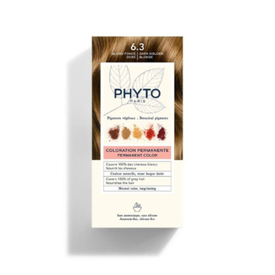 Phyto Haarfarbe Set 6.3 Dunkelgoldblond Färbung Ohne Ammoniak