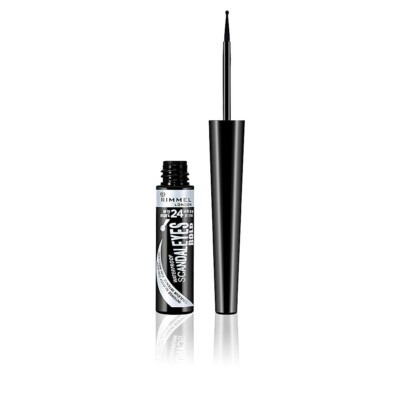 RIMMEL SCANDALEYES FETT WASSERDICHT FLÜSSIGER EYELINER 24 STUNDEN SCHWARZES AUGENFUTTER