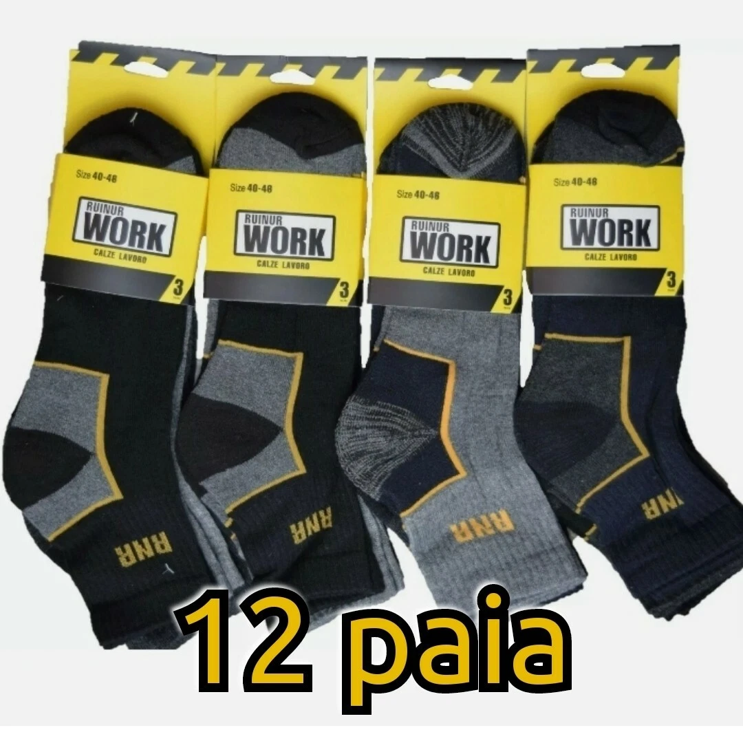 Facom Calzino da uomo in cotone – Set di 3