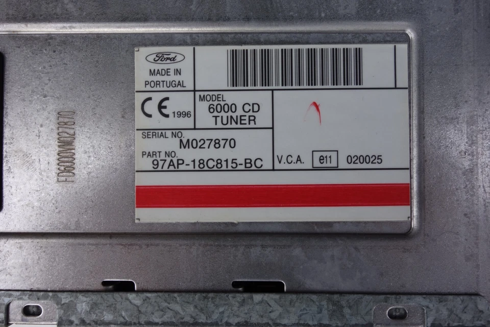 ⭐⭐✅ ✅Original Ford 6000CD RDS EON Wurzelholz mit Code 97AP-18C815-BC ✅ ✅⭐⭐ - Bild 2 von 3