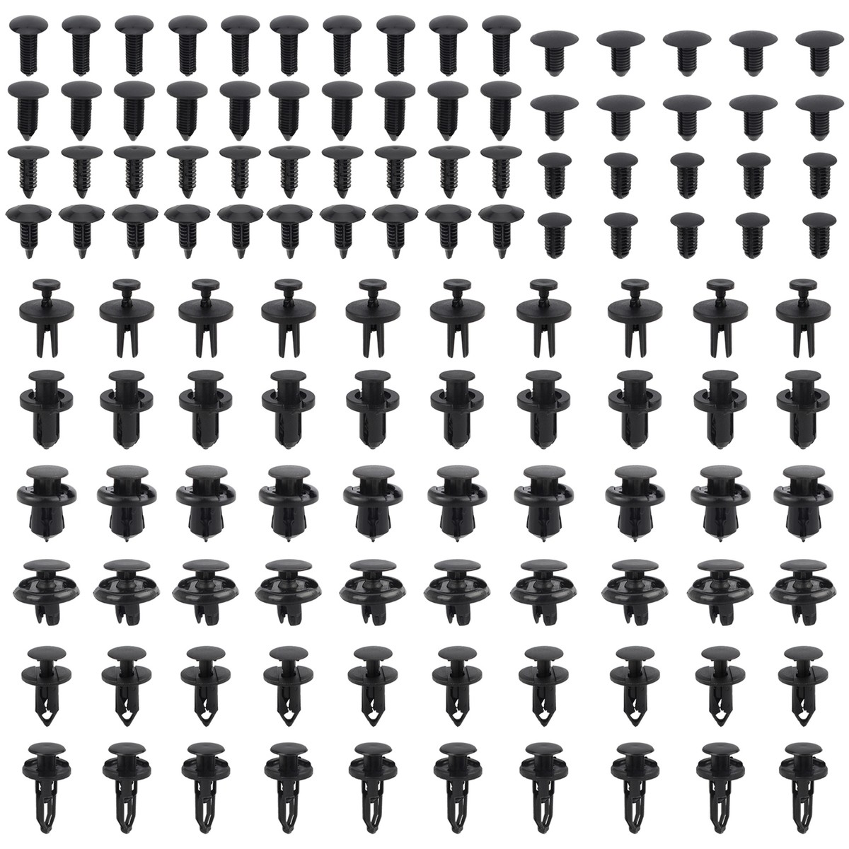 Purchase SET OF 50 OEM Bumper Clips For Nissan Fender Push Type Fascia Retainer Fastener In - Foto 6