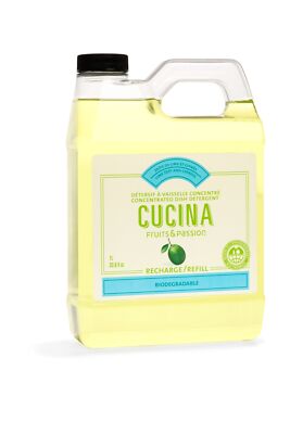 Fruits & Passion [Cucina] - Lime Zest & Cypress Tree Dish Soap Refill, All Na...
