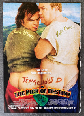 Tenacious D in the Pick of Destiny Print Advert Film Movie Jack